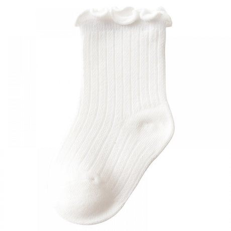 Newborn Thin Mesh Breathable Combed Cotton Lace Socks - White - Shop N Save