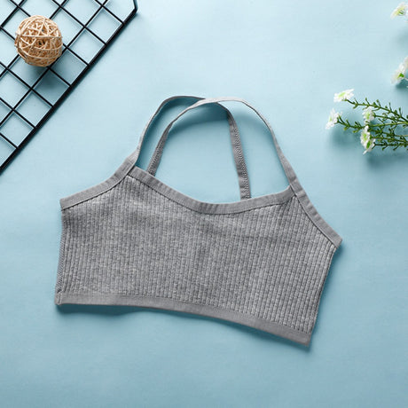 Breathable Cotton Camisole Vests Women Bra - Gray - Shop N Save