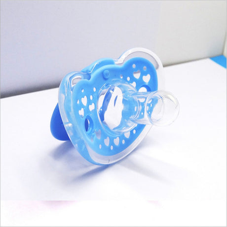 All-Silicone-Encapsulated Pacifier Baby Nipple Pacifier Newborn Baby Pacifier - Blue - Shop N Save