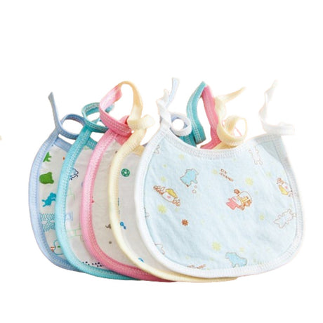 5 Pcs Set New Born Fog Cotton Baby Bib Multicolor - Shop N Save