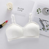 Woman Seamless Bras Vest Thread Beautiful Back - White - Shop N Save