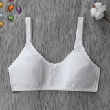Girls Soft Bra for Teenagers Wire Free - White - Shop N Save