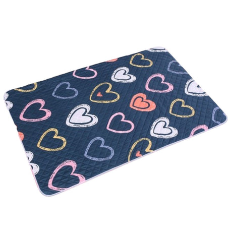 New Born Baby Quilted Urine Washable Pad - Blue - Shop N Save