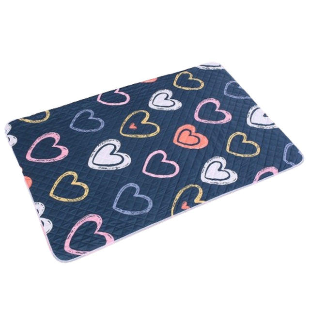 New Born Baby Quilted Urine Washable Pad - Blue - Shop N Save