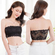 Anti-Slip Tube Top Strapless Lace Fashion Bra - Black - Shop N Save