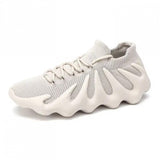 Mesh Lace-Up sport shoes for MEN Lightweight Breathable Non-Slip Soft And Comfortable Shoes For Walking Running Jogging Exercise Gym and Outdoor Office Casual Shoes - Sand