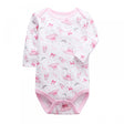 Newborn Long Sleeved Jumpsuit Romper -Pink - Shop N Save