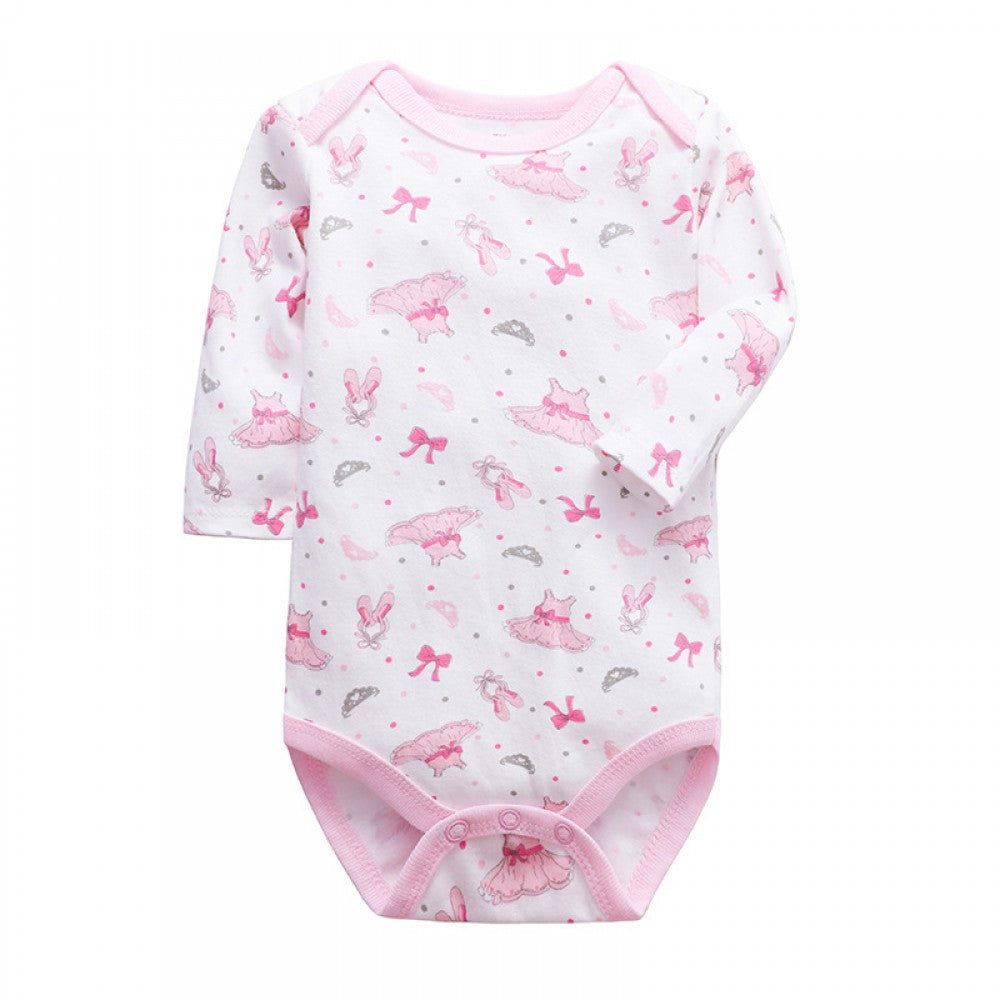 Newborn Long Sleeved Jumpsuit Romper -Pink - Shop N Save