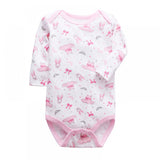 Newborn Long Sleeved Jumpsuit Romper -Pink - Shop N Save