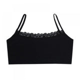 Young School Girl Cute Training Cotton Bra - Black - Shop N Save