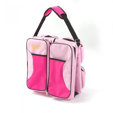 Multi-Functional Large-Capacity New Born Bag Out Portable Travel Bed - Pink - Shop N Save