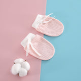 Anti-Scratch Cotton Adjustable New Born Protective Gloves - Shop N Save