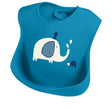 New Born Soft Waterproof Three-Dimensional Pouch Silicone Bib - blue - Shop N Save