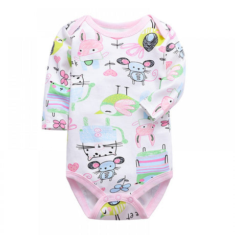 Newborn Long Sleeved Jumpsuit Romper - Pink - Shop N Save