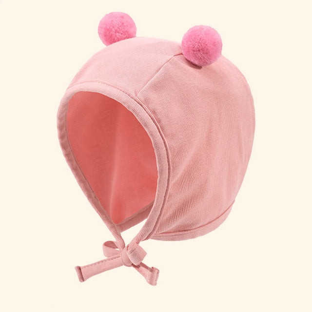 Cute New Born Hat Cold-Proof Thickened Palace Ear Protection Tire - Pink - Shop N Save