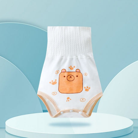 Pure Cotton New Born Belly Protection Summer Thin Apron - Orange - Shop N Save
