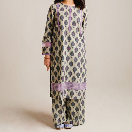 2 Piece Digital Print Kurti Salwar Set - Pure Cotton Collection Stylish Light Weight Cotton Fabric Suit Top Bottom Salwar Kameez Indian Pakistani Printed Suit For Casual Outdoor Dress - Multicolor - Shop N Save