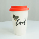 Love Travel Mug Cup: Durable, Leakproof, Insulated, Portable, BPA-Free, Spill-Proof, Reusable