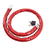 Motorcycle security cable lock (Red).