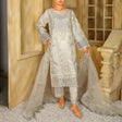 3 Piece Fancy Embroidery Dress - Stylish Light Weight Chiffon Organza Fabric Suit Indian Pakistani Fancy Embroidered Dress For Events Party Outdoor Dress - Offwhite - Shop N Save