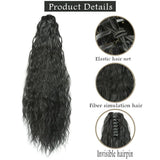 Foreign trade ponytail wig female curly small curly hair gripper type long ponytail braid chemical fiber found goods