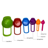 6 Pcs Color Measuring Spoon Set - Kitchen-grade Baking Tool