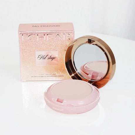 L'chear HD Stage Pressed Face Powder Flawless Duo Color - Glitter Almond & Bisque (01)