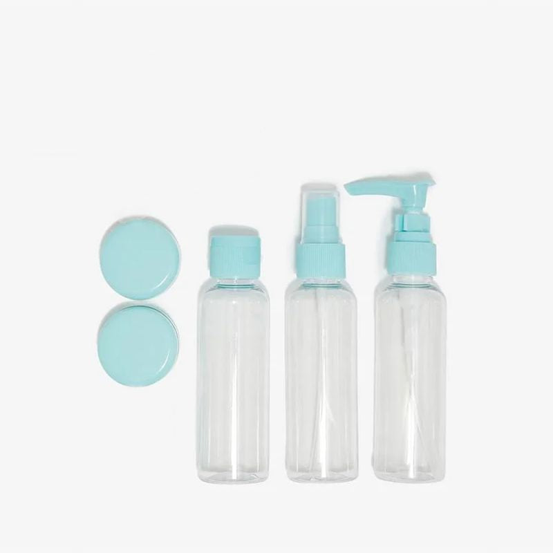Empty Bottle Set: Efficient Storage 7 PCS, Convenient for Travel-Blue
