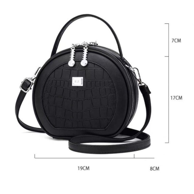 Cute Black Croc Handbag: Stylish, High-Quality, Adjustable, Everyday Elegance - Shop N Save
