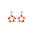 Pink &amp; Goldtone Cherry Drop Earrings: Elegant Nature-Inspired Style - Shop N Save