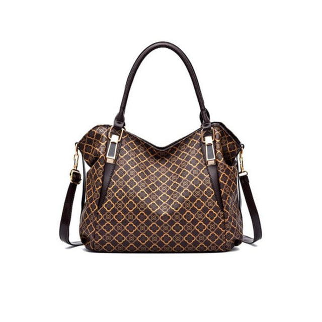 Large Capacity Handbag: Stylish, Synthetic Leather, Zip Closure - Shop N Save