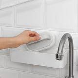 Wall Adhesive Multipurpose Holder Rack - White