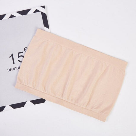 Top Solid Breathable Strapless Bra For Women - Skin - Shop N Save