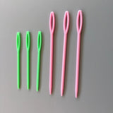 6 Pcs ABS plastic big eye needle factory direct U shaped twist needle Multicolor