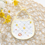 3 PCs Set Multi Pint Baby Bib Pure Cotton New Born Saliva Towel Light Yellow - Shop N Save