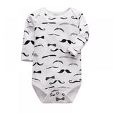 Newborn Long Sleeved Jumpsuit Romper - white - Shop N Save