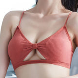 Cross-Border Strap Base Ring Bra - Peach - Shop N Save