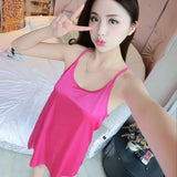Hot Ice Silk Satin Night Dress Sleeping Dress Pink