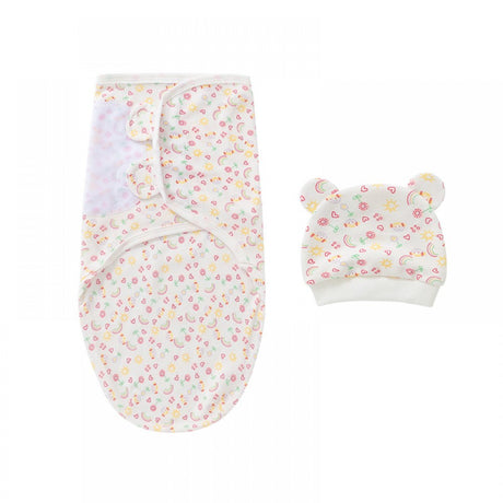Newborn Swaddle Sleeping Bag Baby Cocoon Hug Quilt Hat Suit Baby Wrap Blanket - Shop N Save