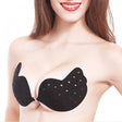 Self Adhesive Breathable Strapless Silicone Bra - Black - Shop N Save