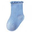 Newborn Thin Mesh Breathable Combed Cotton Lace Socks - Blue - Shop N Save