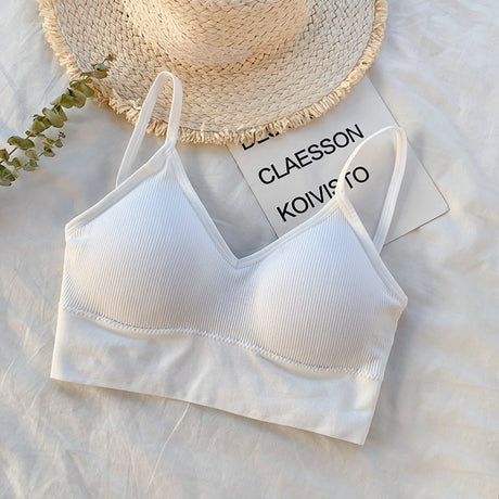 Sports Bra For Women Soft Padded - White - Shop N Save