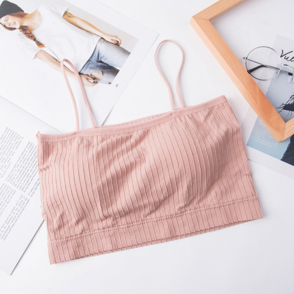 Korean Version Soft Cotton Bra For Women - Pink - Shop N Save