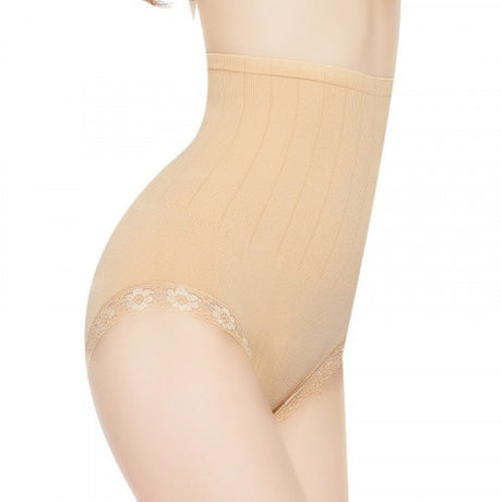Japan Original Single Seamless High-Waisted Belly Pants - Skin - Shop N Save