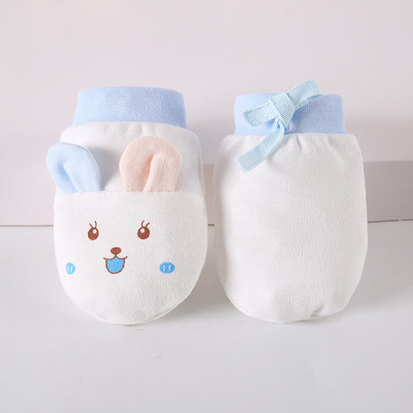 Newborn Anti-Scratch Baby Gloves - Blue - Shop N Save