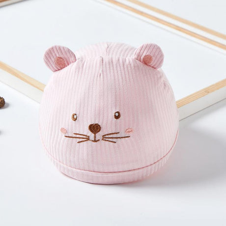 Newborn Baby Embroidery Fetal Winter Cap - Pink - Shop N Save