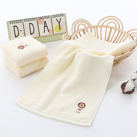 Pure Cotton new born Towel 25x50cm - White - Shop N Save