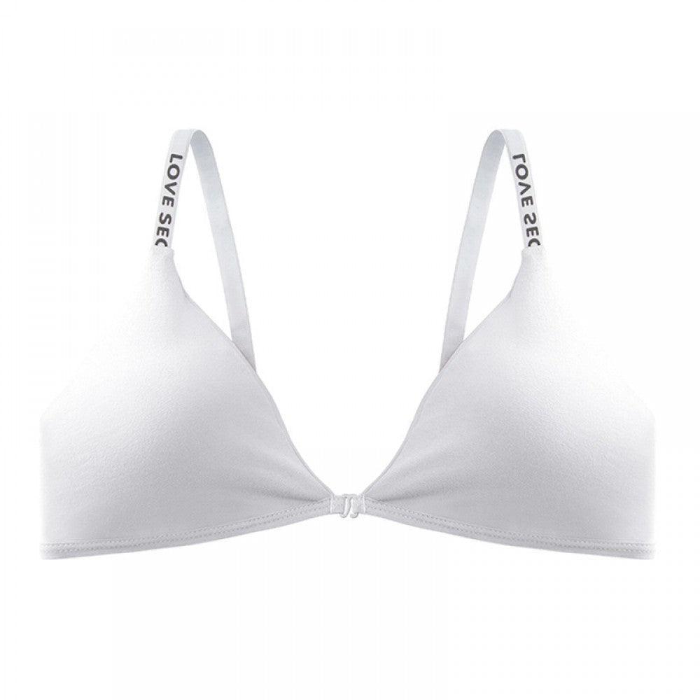 Front Closure Cotton Backless Comfort Bra - White - Shop N Save