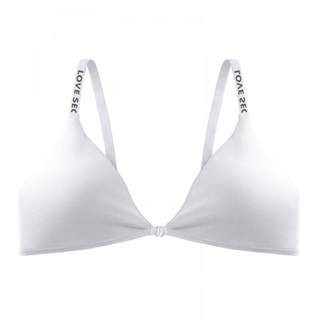 Front Closure Cotton Backless Comfort Bra - White - Shop N Save