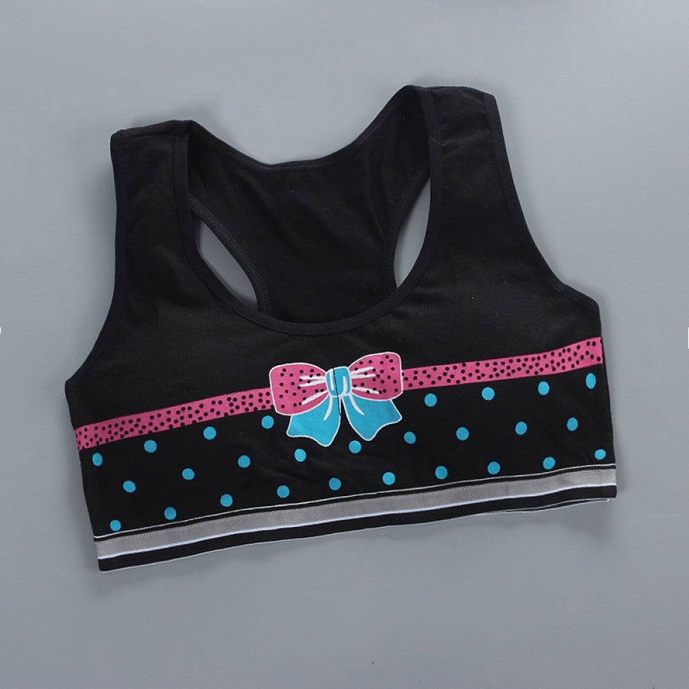Puberty Girls Underwear Cotton Training Bra - Black - Shop N Save